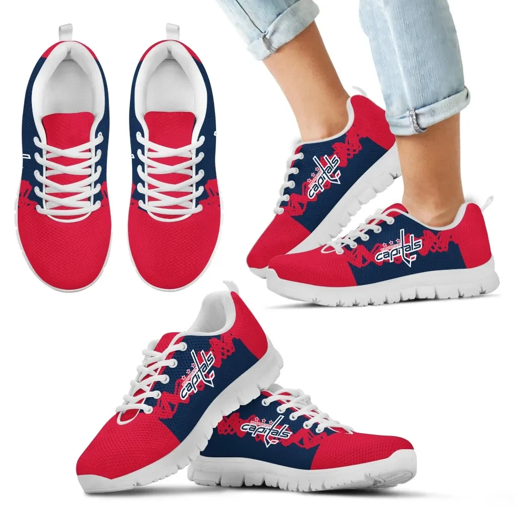 Doodle Line Erstaunliche Washington Capitals Sneakers V1