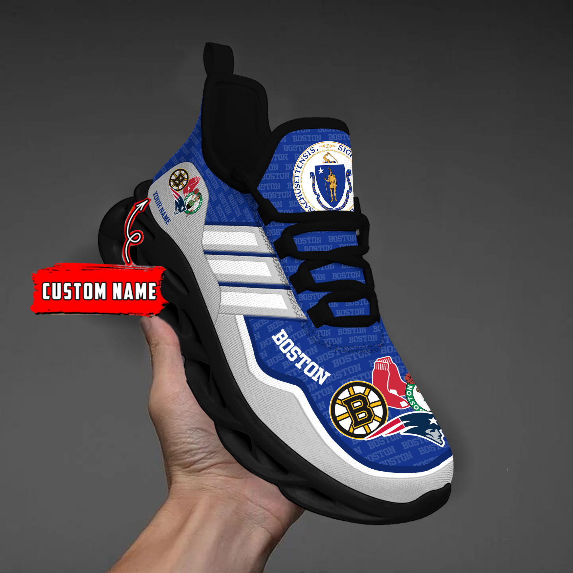 DS005 BostonBLUE002 Klobige MAX-SCHUHE