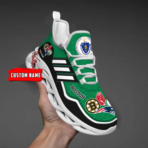 DS005 BostonGREEN002 Klobige MAX-SCHUHE