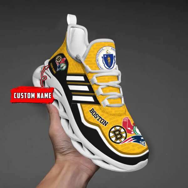 DS005 BostonYELLOW002 Klobige MAX-SCHUHE