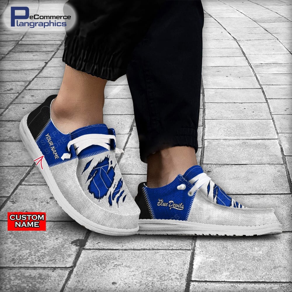 Duke Blue Devils Custom Name H-D Schuhe