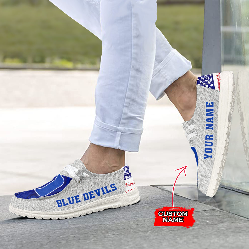 Duke Blue Devils H-D Shoes Wally Herren-Slipper zum Schnüren für Männer und Frauen