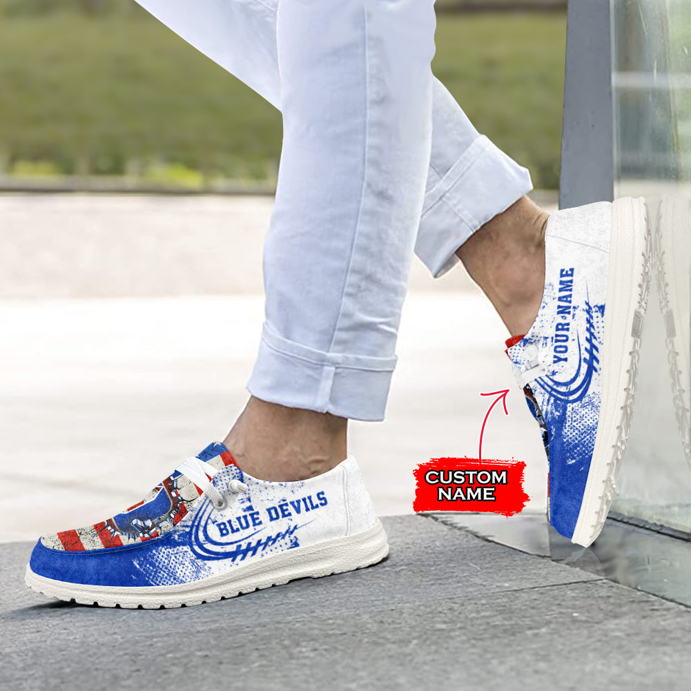 Duke Blue Devils H-D Shoes Wally Herren-Slipper zum Schnüren für Männer und Frauen