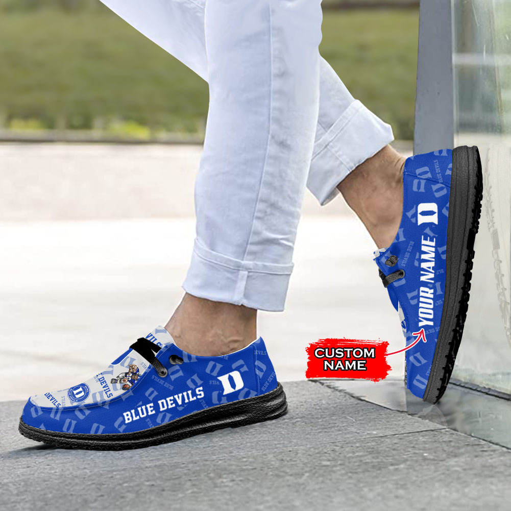 Duke Blue Devils H-D Shoes Wally Herren-Slipper zum Schnüren für Männer und Frauen
