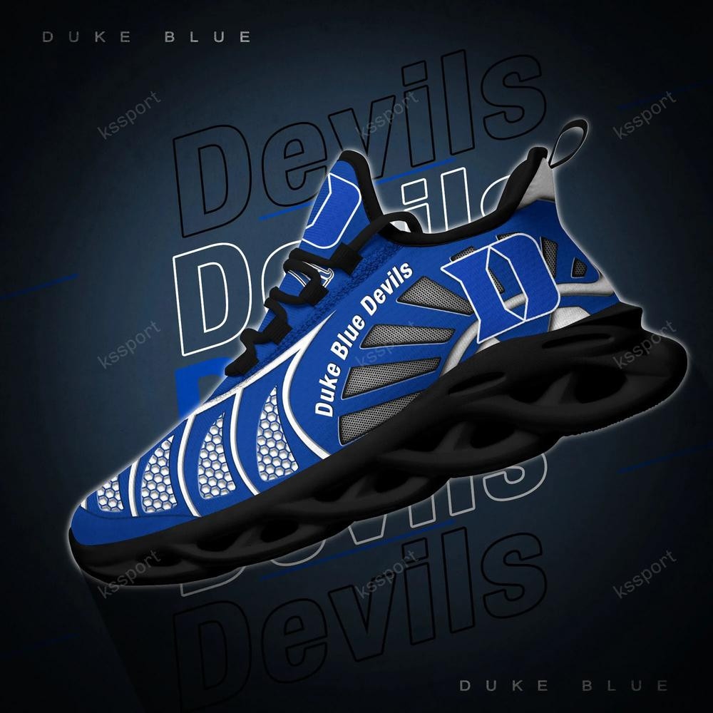 Duke Blue Devils Max Soul Clunky, schwarz-weiße Laufschuhe