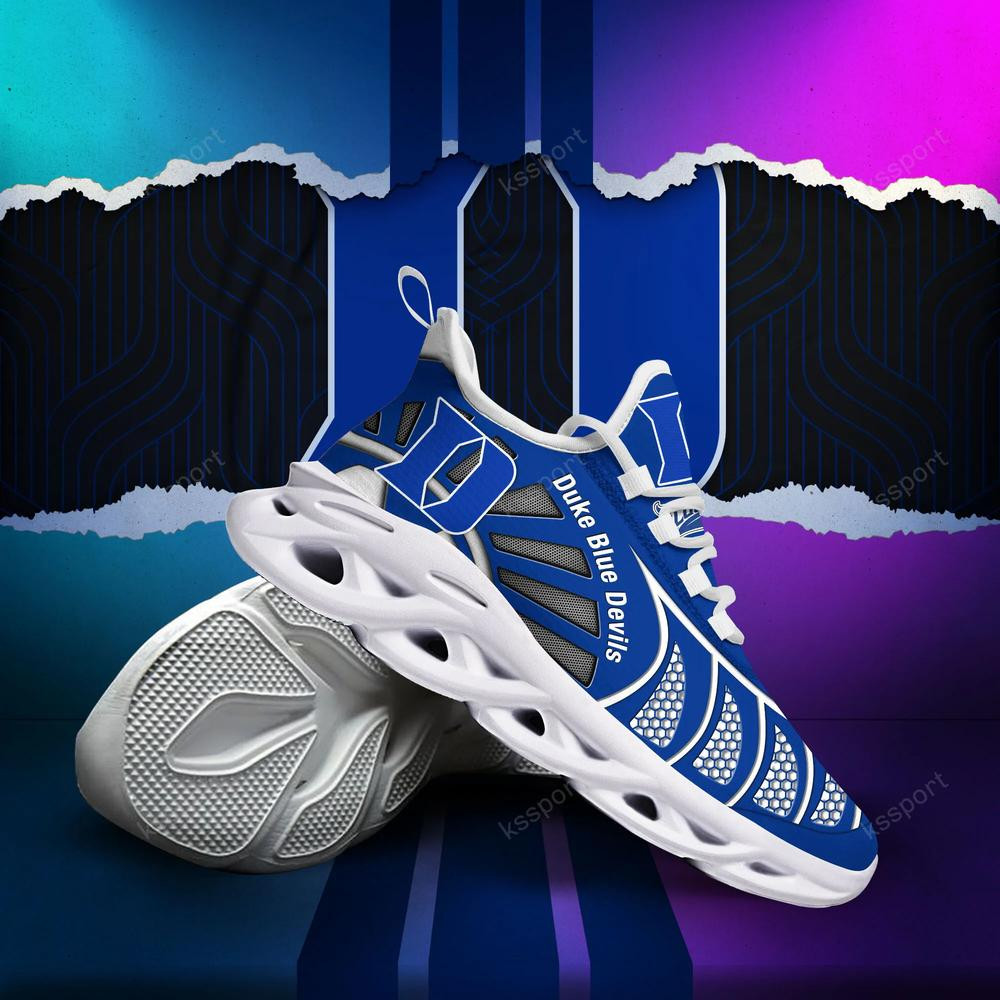 Duke Blue Devils Max Soul Clunky, schwarz-weiße Laufschuhe