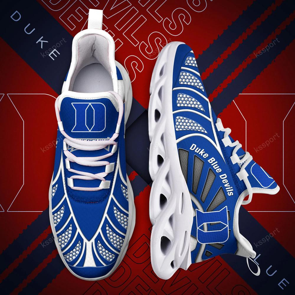 Duke Blue Devils Max Soul Clunky, schwarz-weiße Laufschuhe