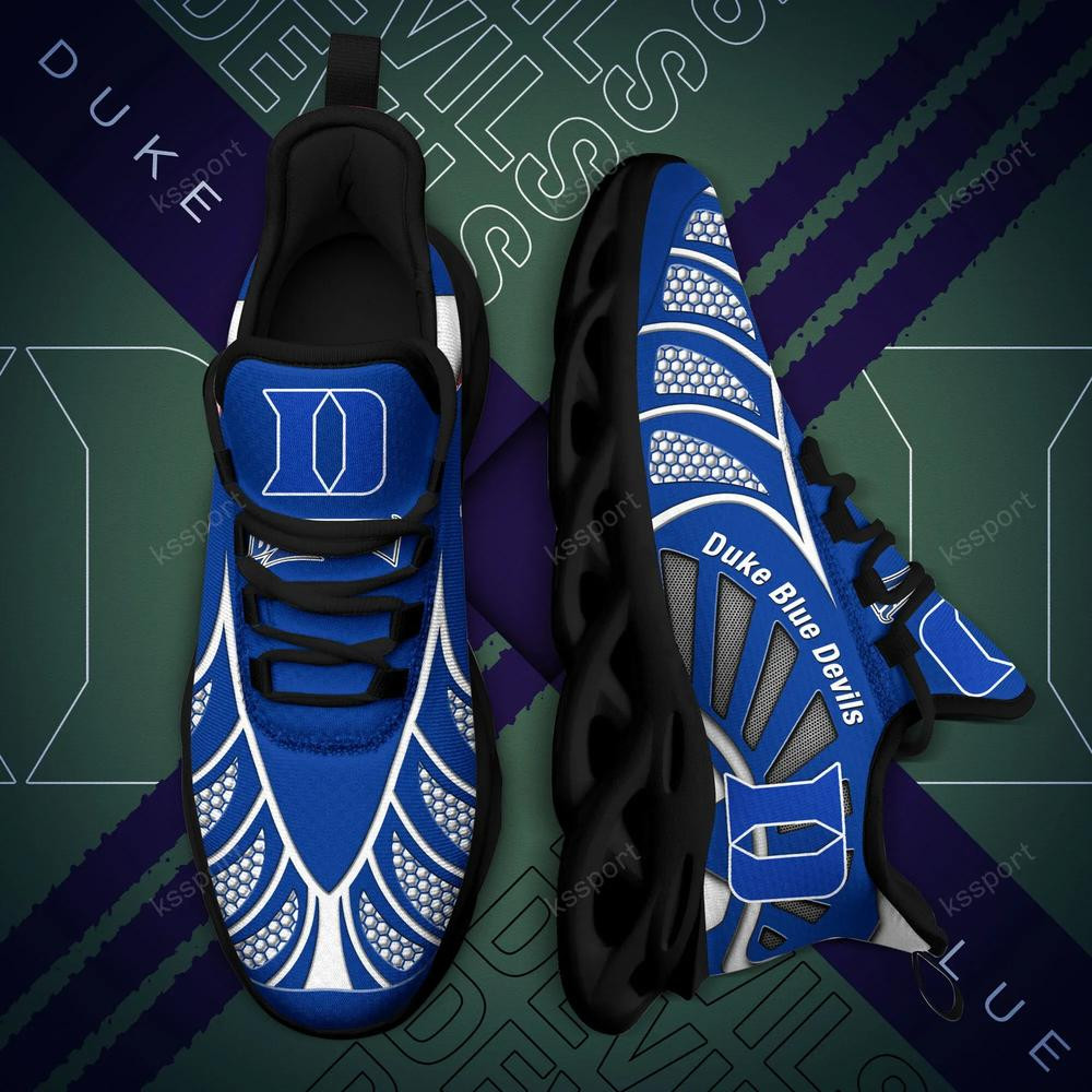 Duke Blue Devils Max Soul Clunky, schwarz-weiße Laufschuhe