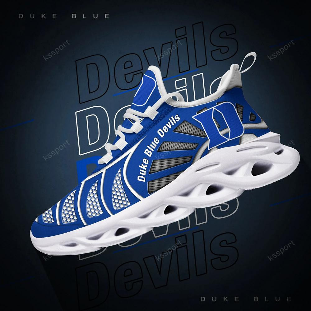 Duke Blue Devils Max Soul Clunky, schwarz-weiße Laufschuhe
