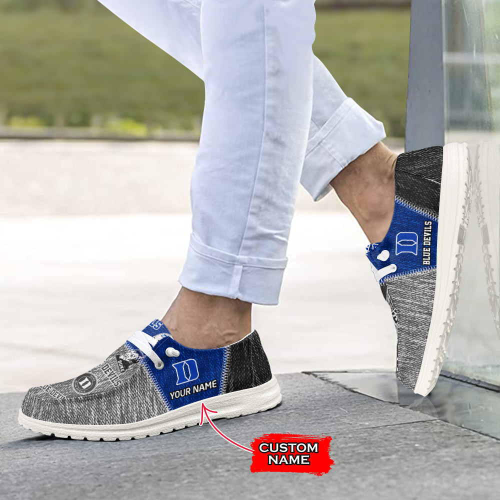 Duke Blue Devils personalisierte H-D-Sportschuhe – individuelles Namensdesign