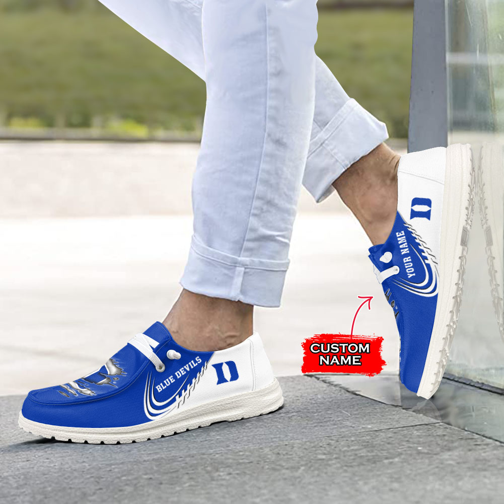 Duke Blue Devils personalisierte H-D-Sportschuhe – individuelles Namensdesign