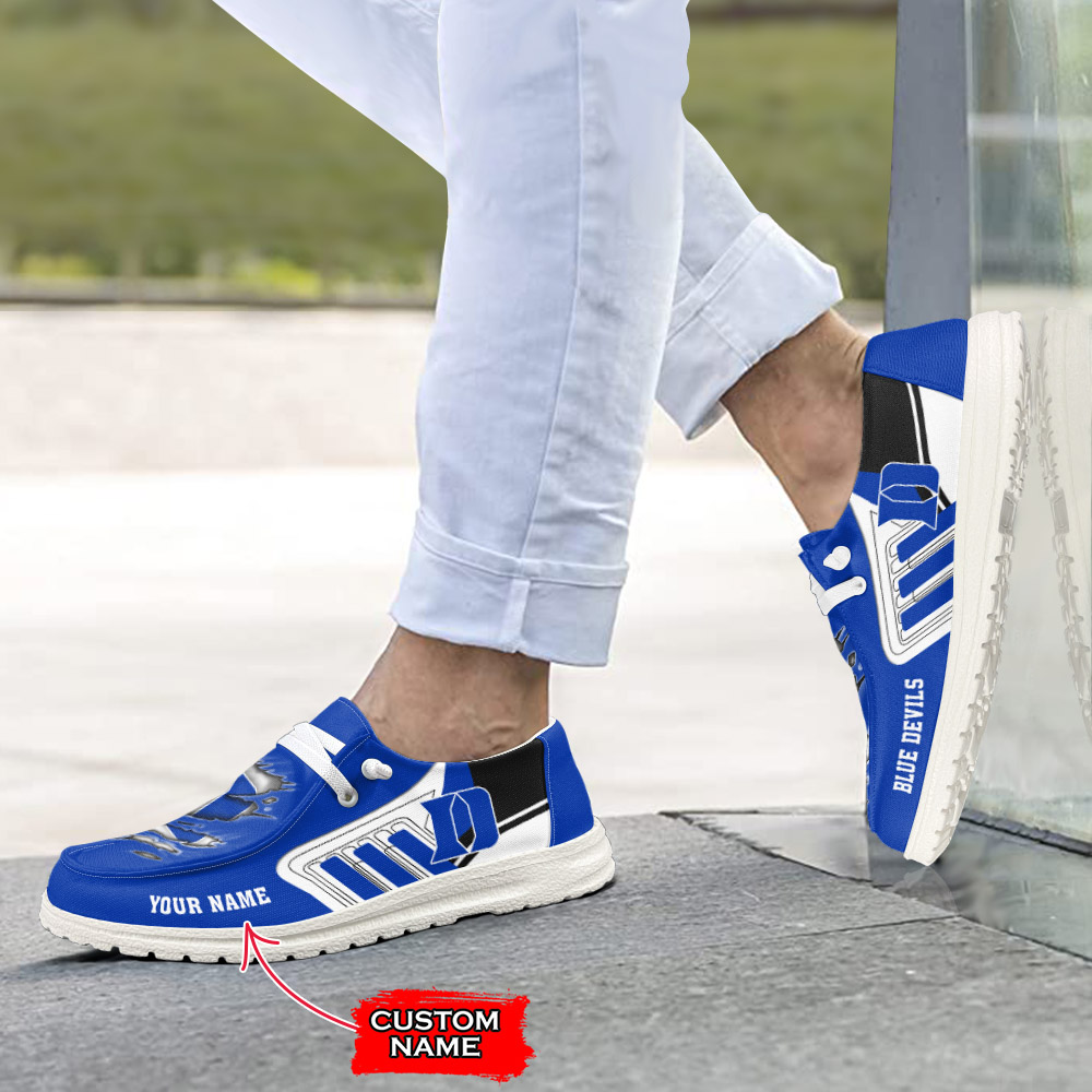 Duke Blue Devils personalisierte H-D-Sportschuhe – individuelles Namensdesign
