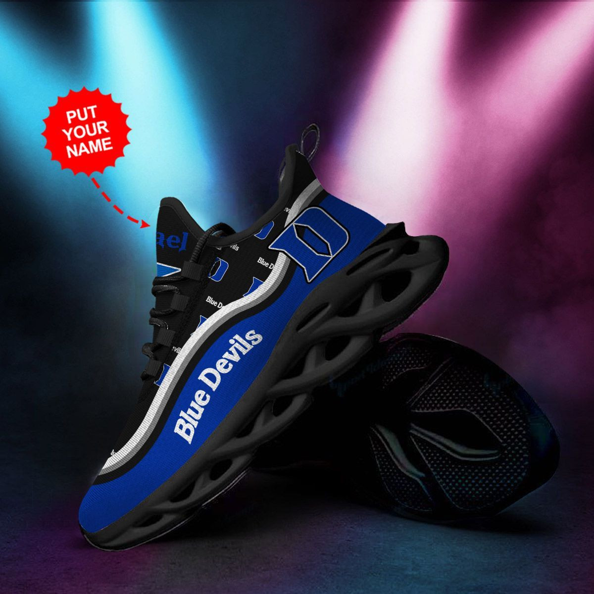 Duke Blue Devils personalisierte Max Soul Sneakers Schuhe