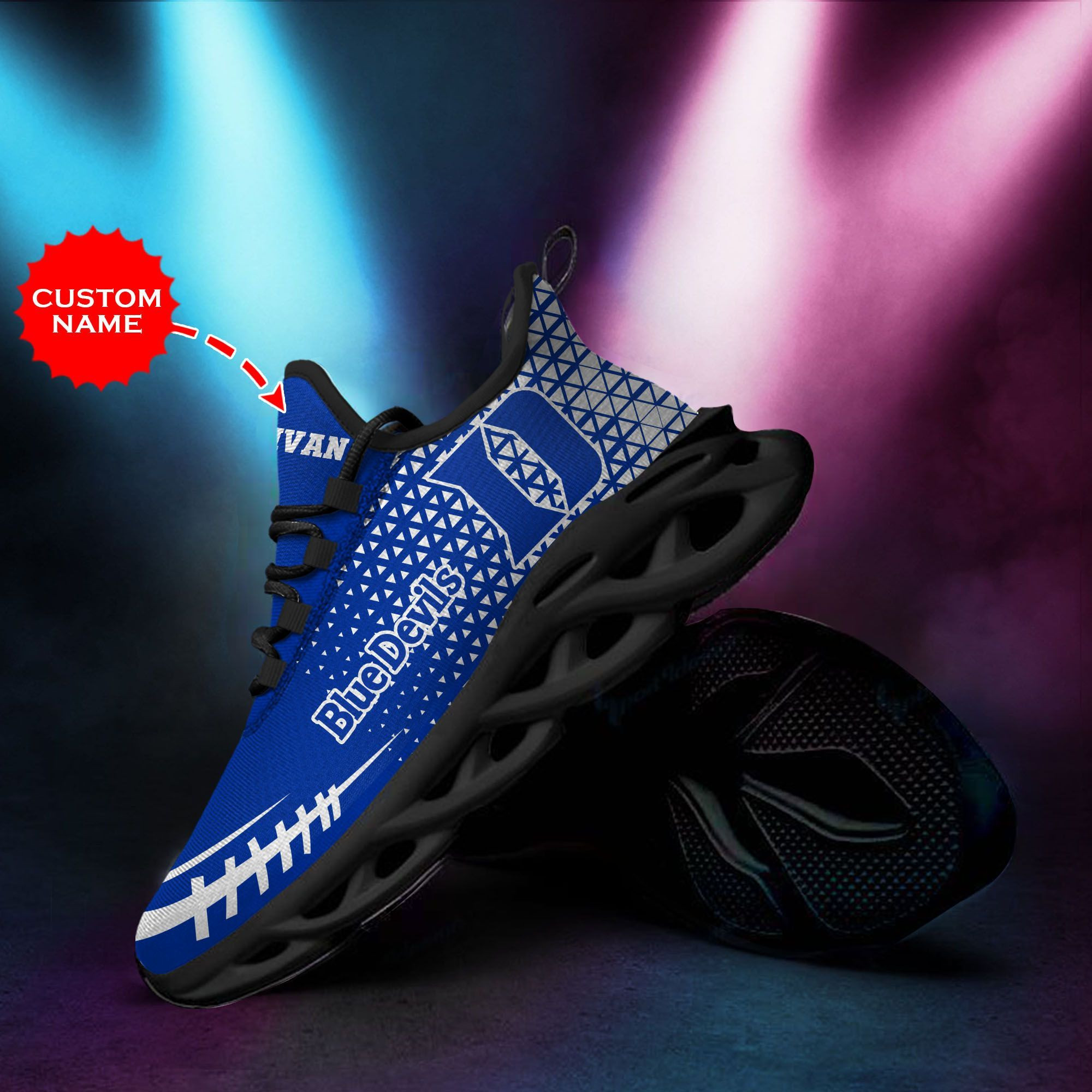 Duke Blue Devils personalisierte Max Soul Sneakers Schuhe