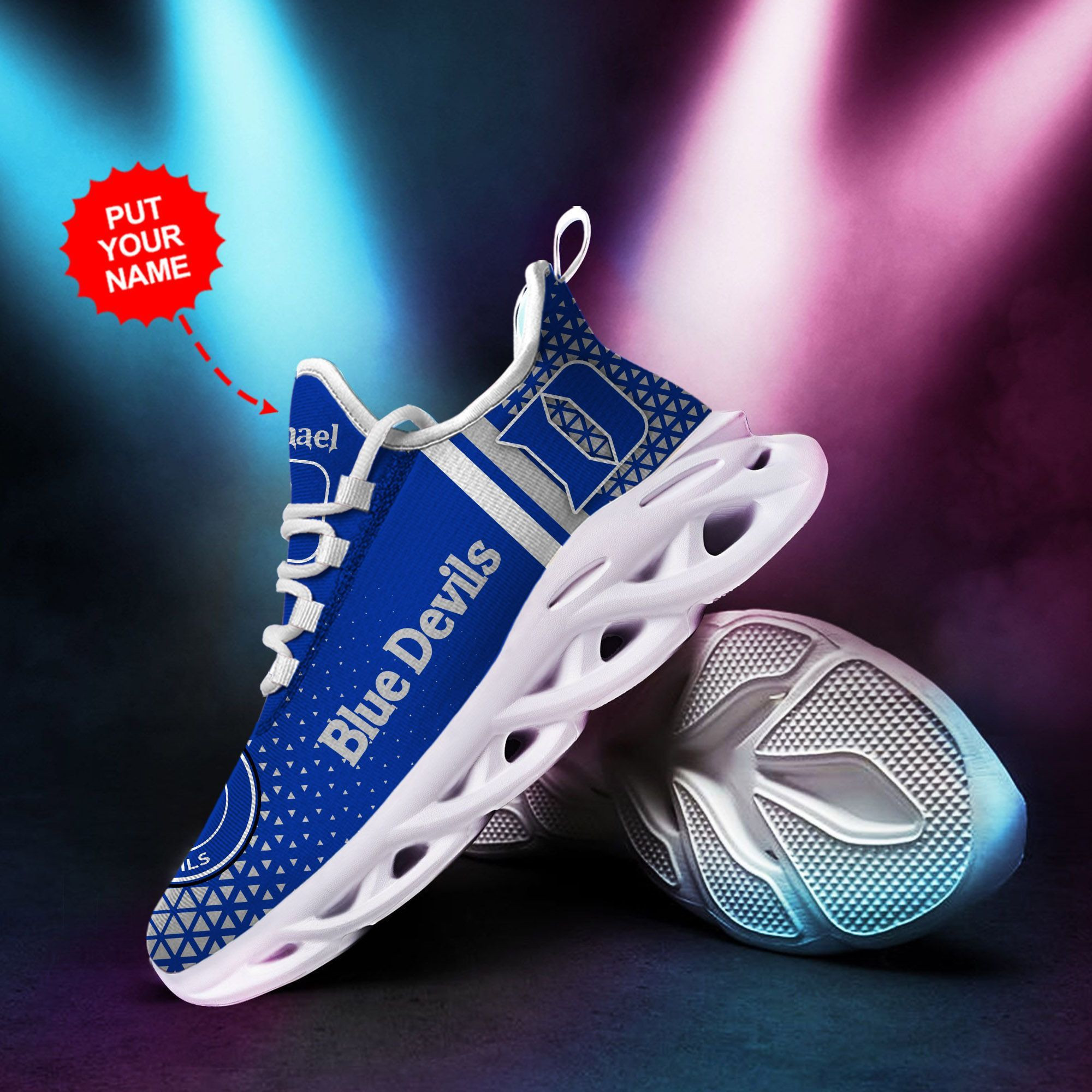Duke Blue Devils personalisierte Max Soul Sneakers Schuhe