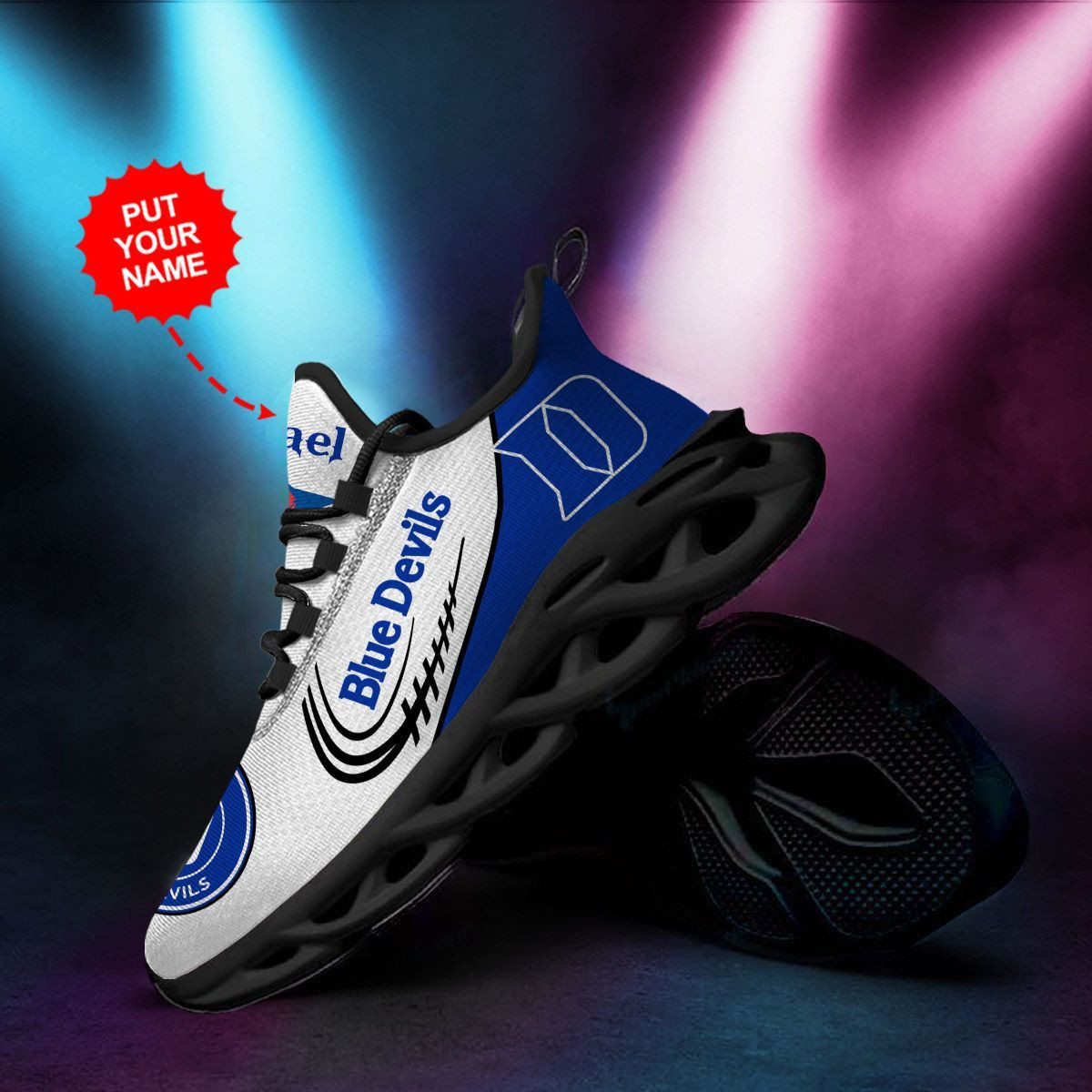 Duke Blue Devils personalisierte Max Soul Sneakers Schuhe