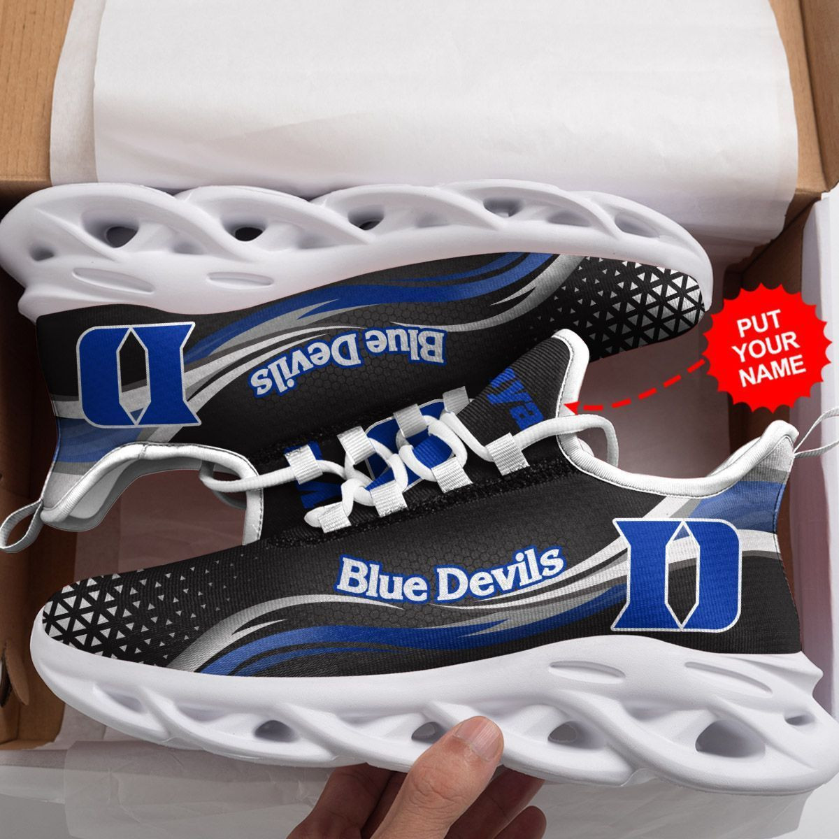 Duke Blue Devils personalisierte Max Soul Sneakers Schuhe