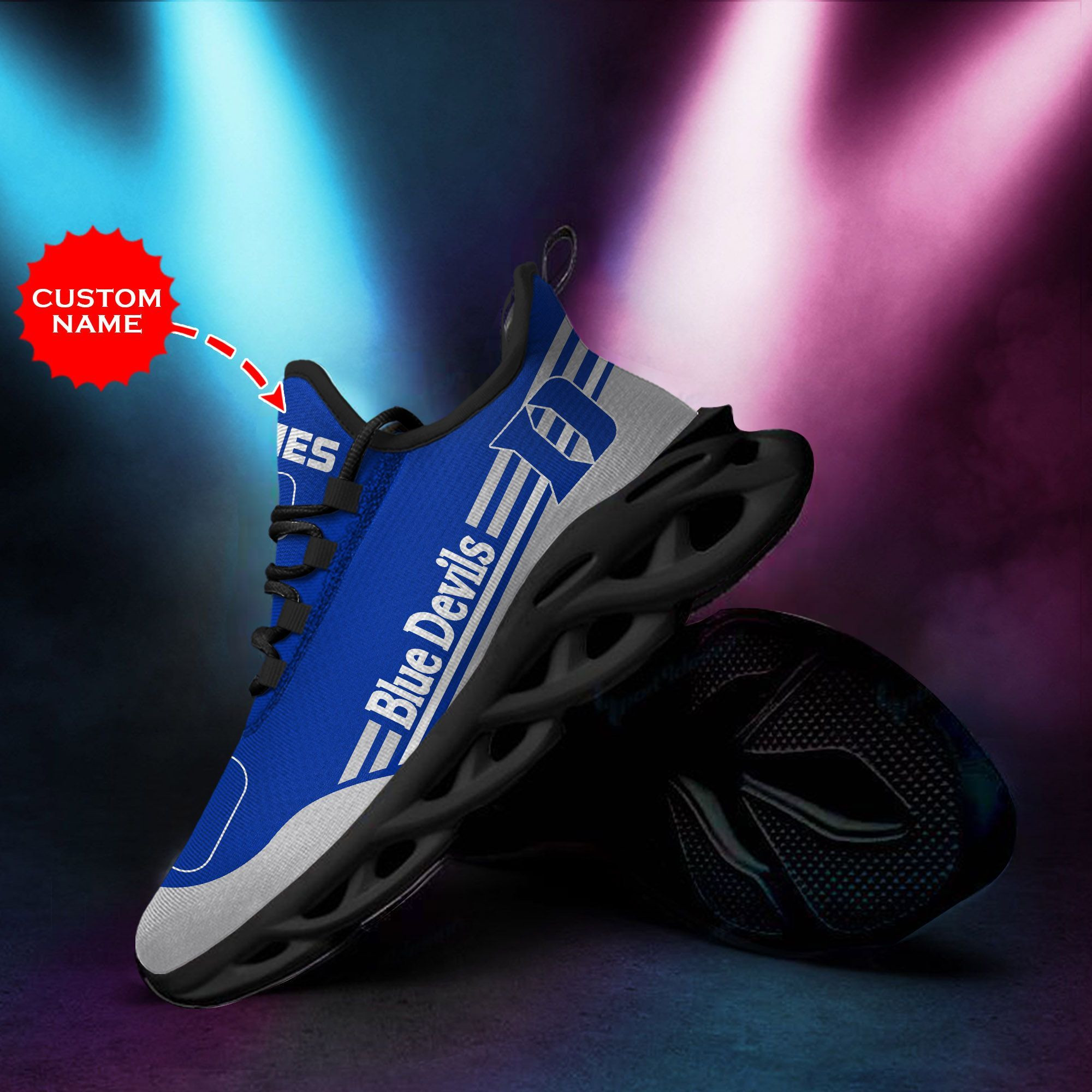Duke Blue Devils personalisierte Max Soul Sneakers Schuhe