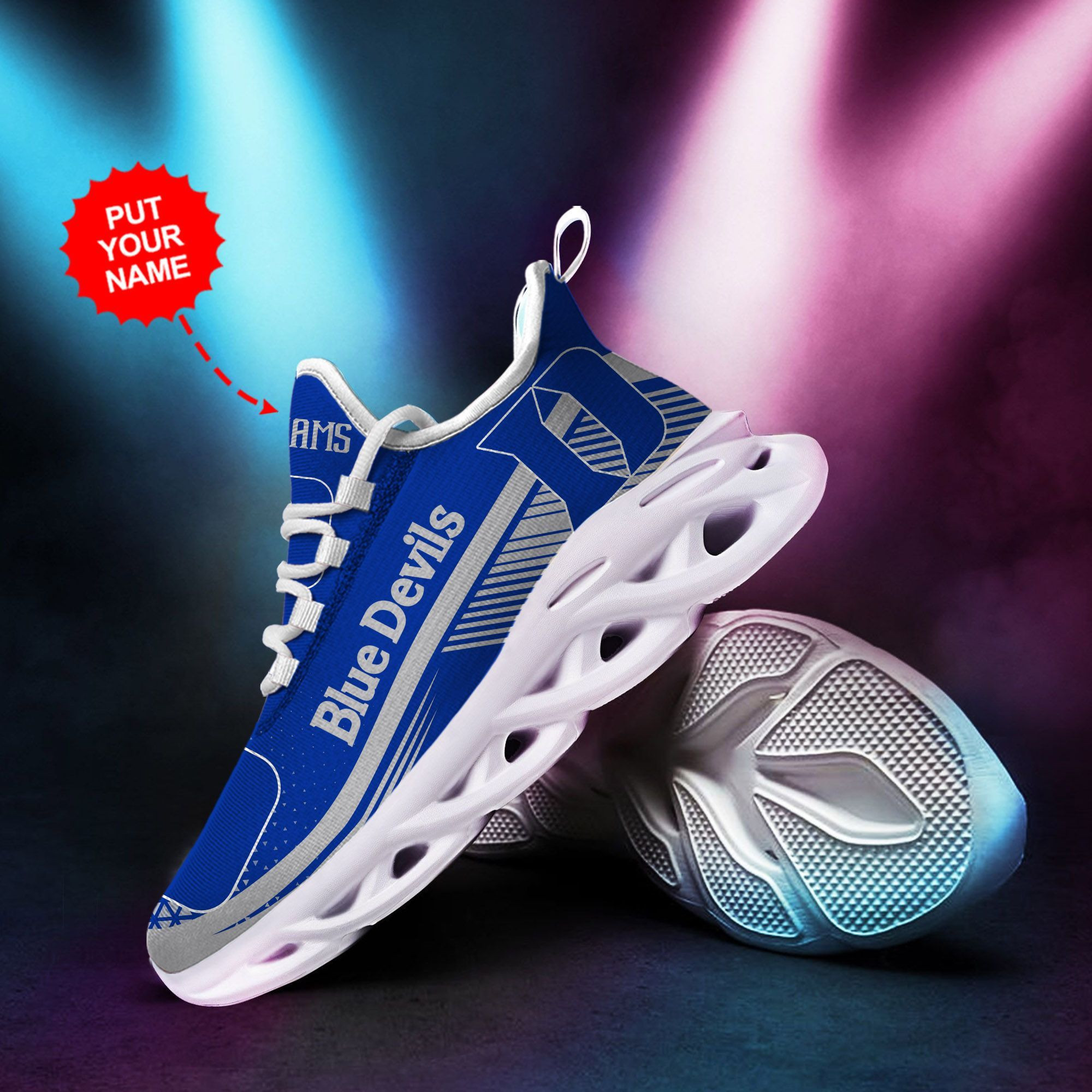 Duke Blue Devils personalisierte Max Soul Sneakers Schuhe