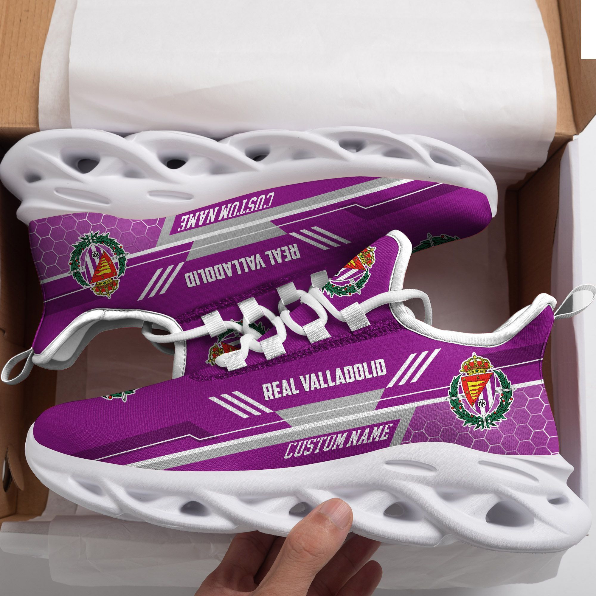 Echte Valladolid personalisierte Max Soul Sneakers Schuhe
