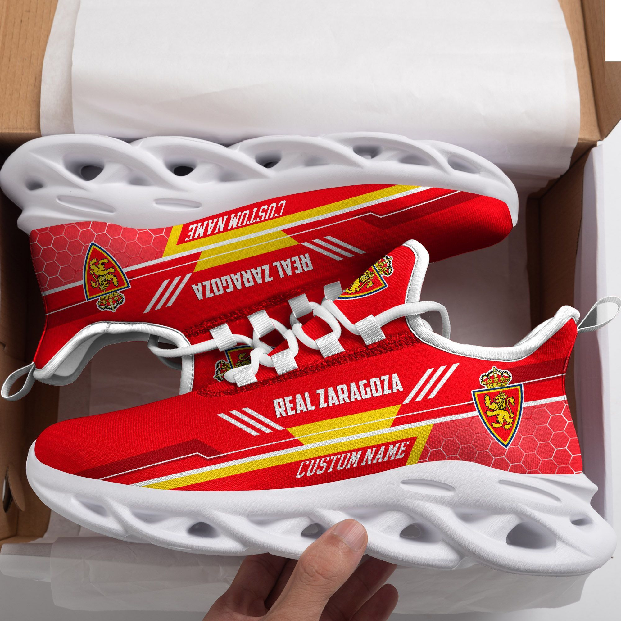 Echte Zaragoza personalisierte Max Soul Sneakers Schuhe