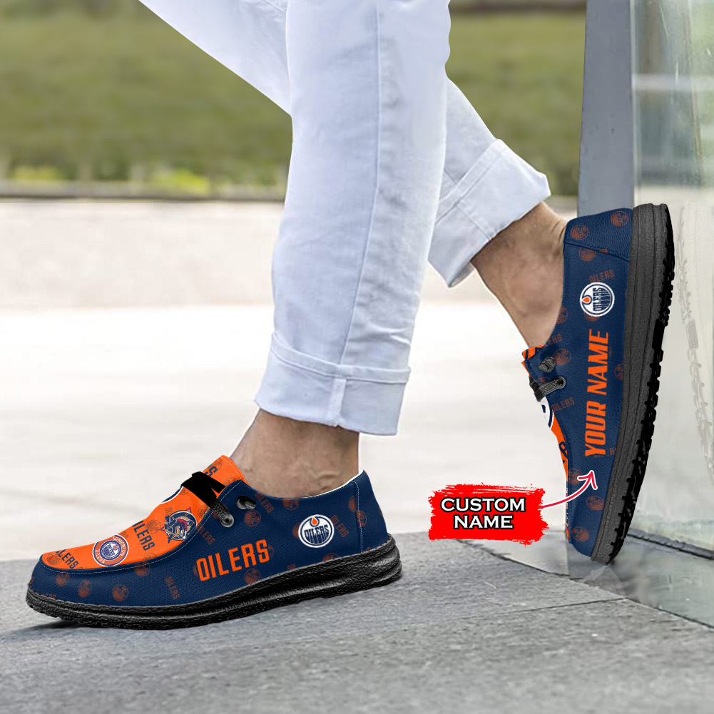 Edmonton Oilers personalisierte H-D-Sportschuhe – individuelles Namensdesign