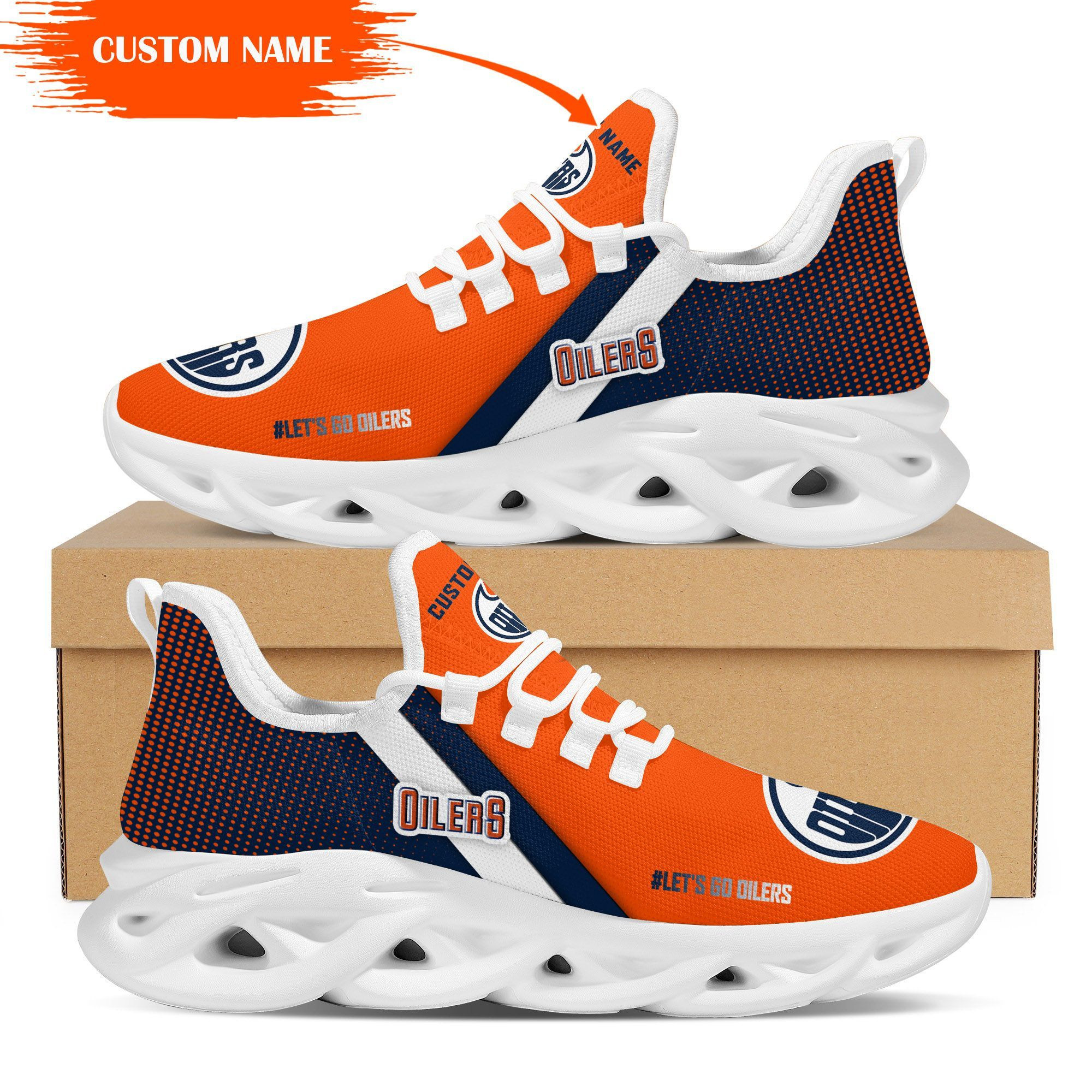 Edmonton Oilers personalisierte Max Soul Sneakers Schuhe