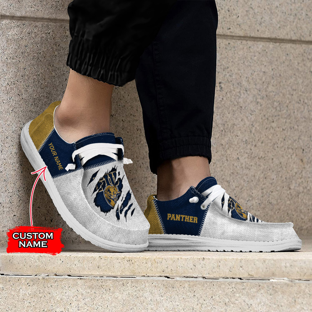 FIU Golden Panthers H-D Shoes Wally Herren-Slipper zum Schnüren für Männer und Frauen