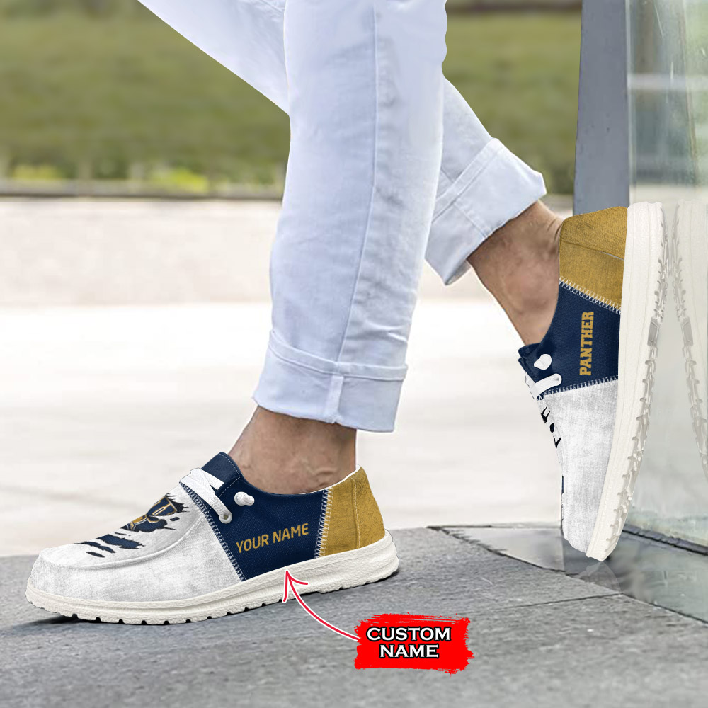 FIU Golden Panthers H-D Shoes Wally Herren-Slipper zum Schnüren für Männer und Frauen