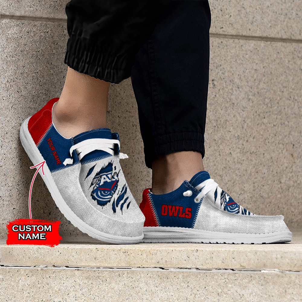 Florida Atlantic Owls H-D Shoes Wally Herren-Schnürhalbschuhe für Damen und Herren