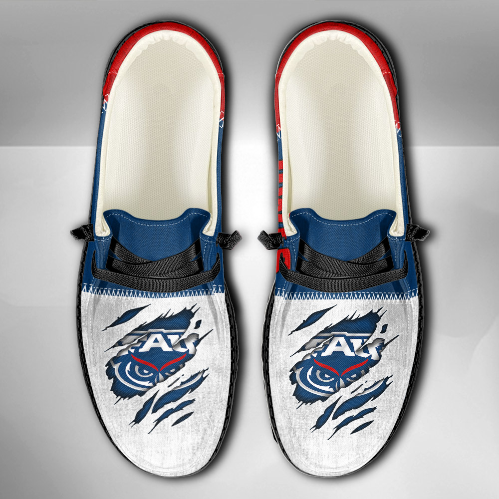 Florida Atlantic Owls H-D Shoes Wally Herren-Schnürhalbschuhe für Damen und Herren