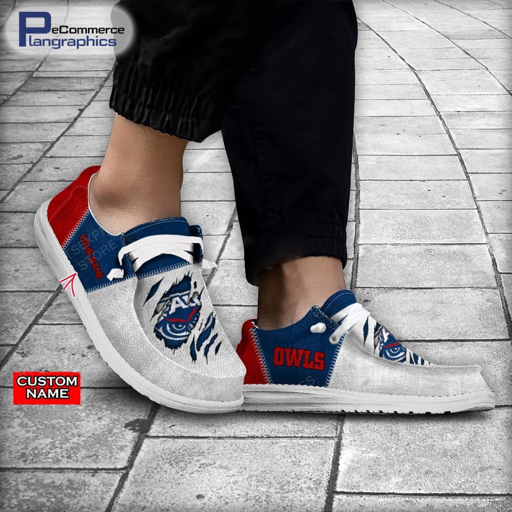 Florida Atlantic Owls Individueller Name H-D Schuhe