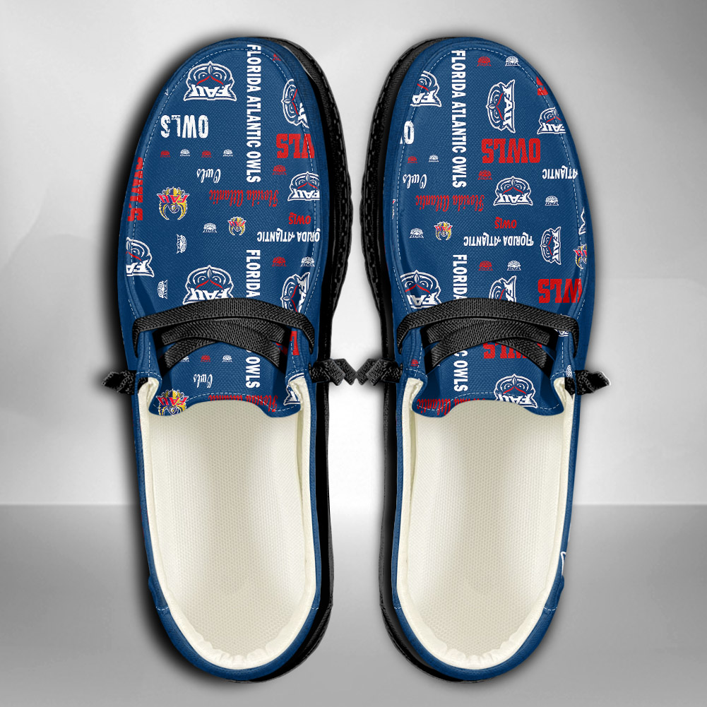 Florida Atlantic Owls personalisierte H-D-Sportschuhe – individuelles Namensdesign