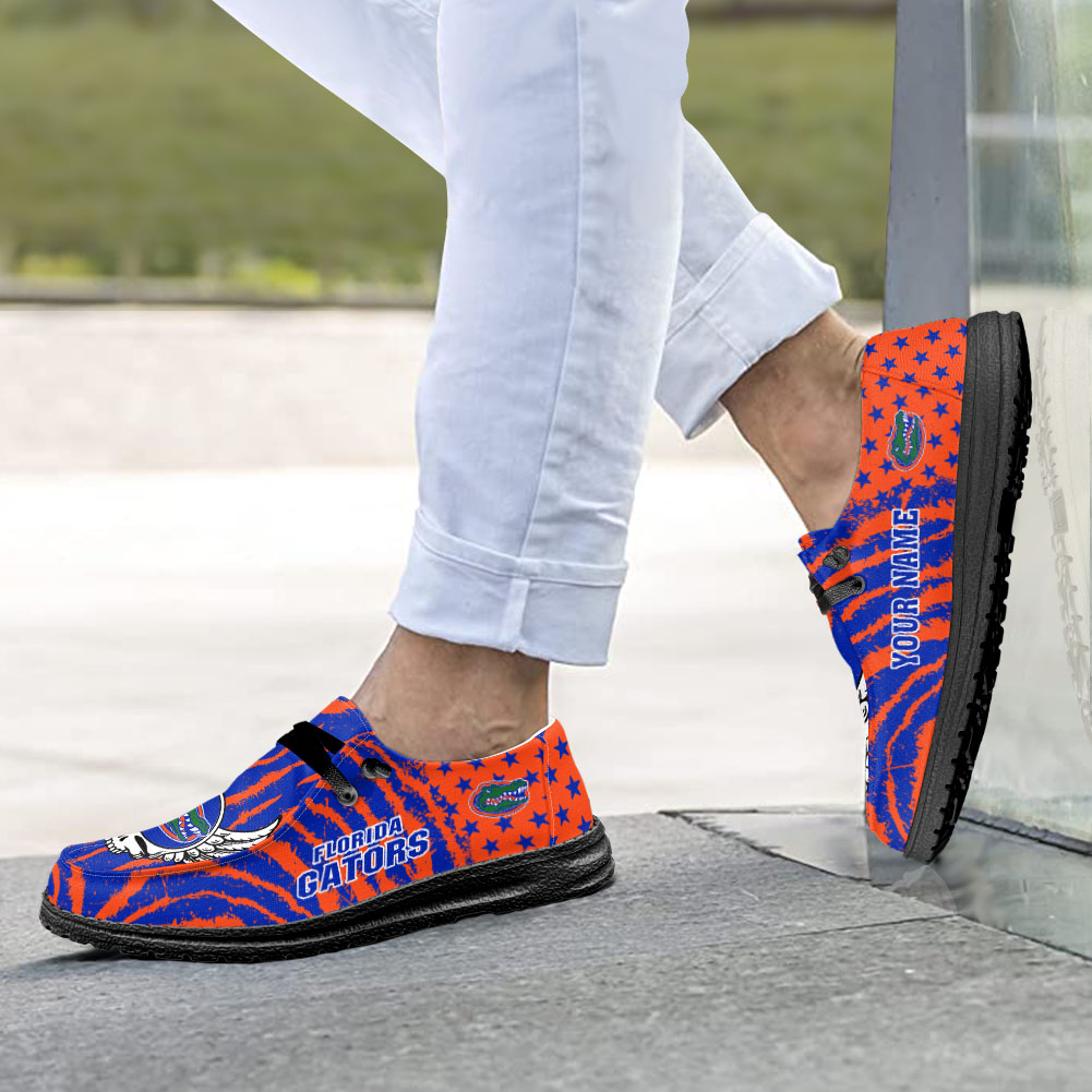 Florida Gators H-D Shoes Wally Herren-Slipper zum Schnüren für Männer und Frauen