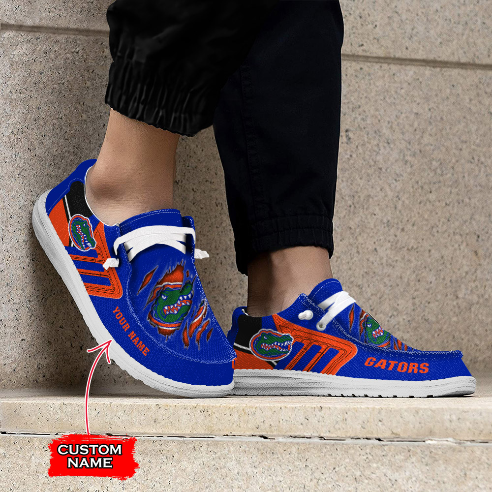 Florida Gators H-D Shoes Wally Herren-Slipper zum Schnüren für Männer und Frauen