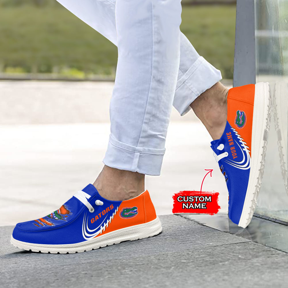 Florida Gators H-D Shoes Wally Herren-Slipper zum Schnüren für Männer und Frauen