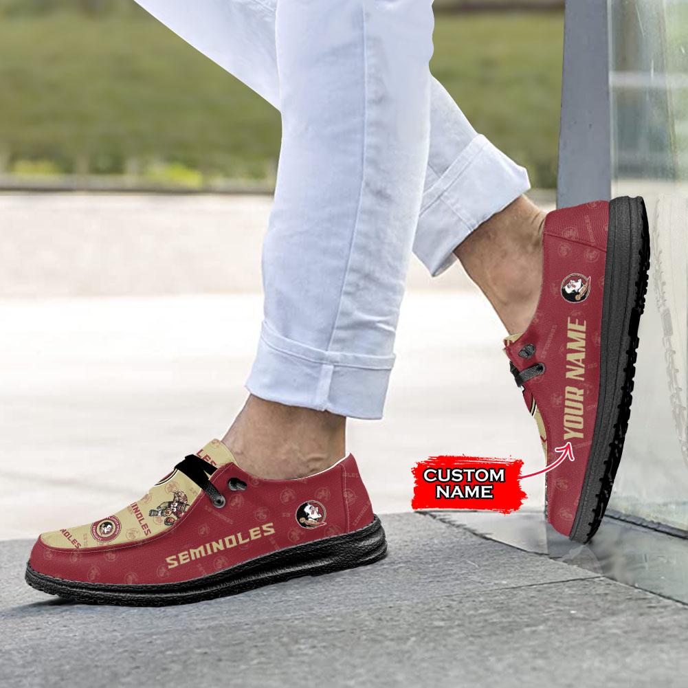 Florida State Seminoles H-D Shoes Wally Herren-Slipper zum Schnüren für Männer und Frauen