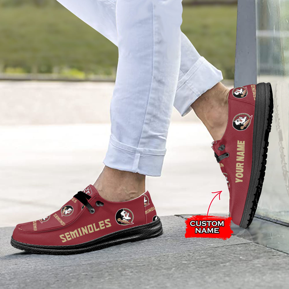 Florida State Seminoles H-D Shoes Wally Herren-Slipper zum Schnüren für Männer und Frauen