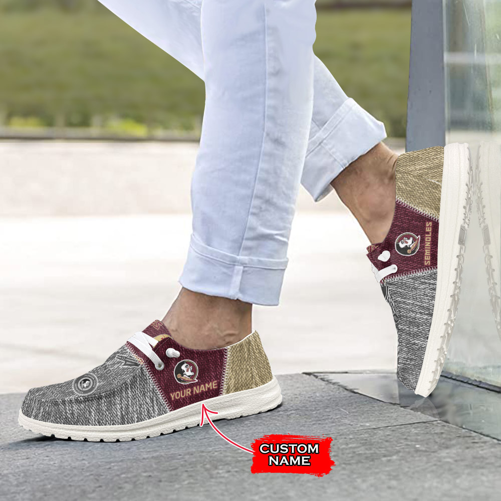 Florida State Seminoles H-D Shoes Wally Herren-Slipper zum Schnüren für Männer und Frauen