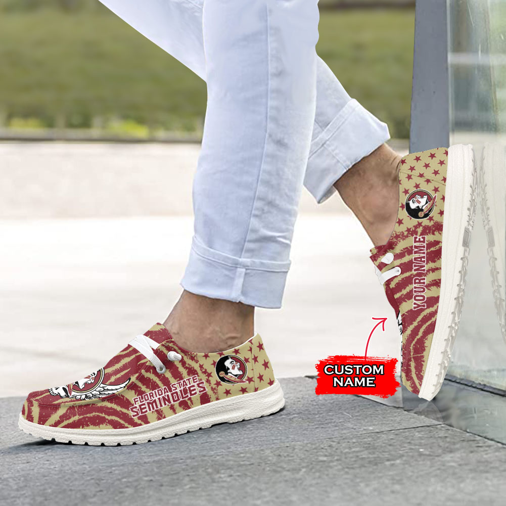 Florida State Seminoles H-D Shoes Wally Herren-Slipper zum Schnüren für Männer und Frauen