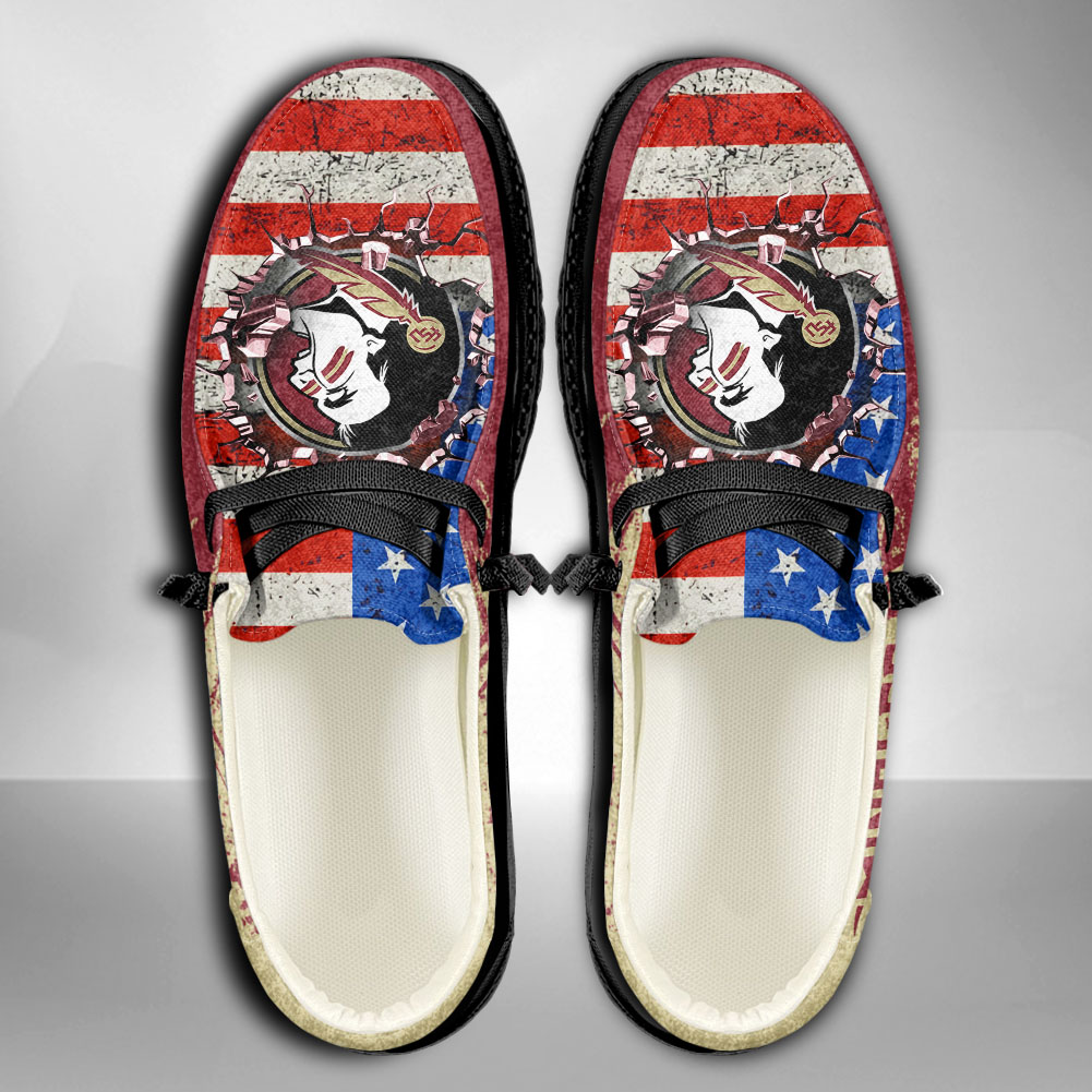 Florida State Seminoles H-D Shoes Wally Herren-Slipper zum Schnüren für Männer und Frauen