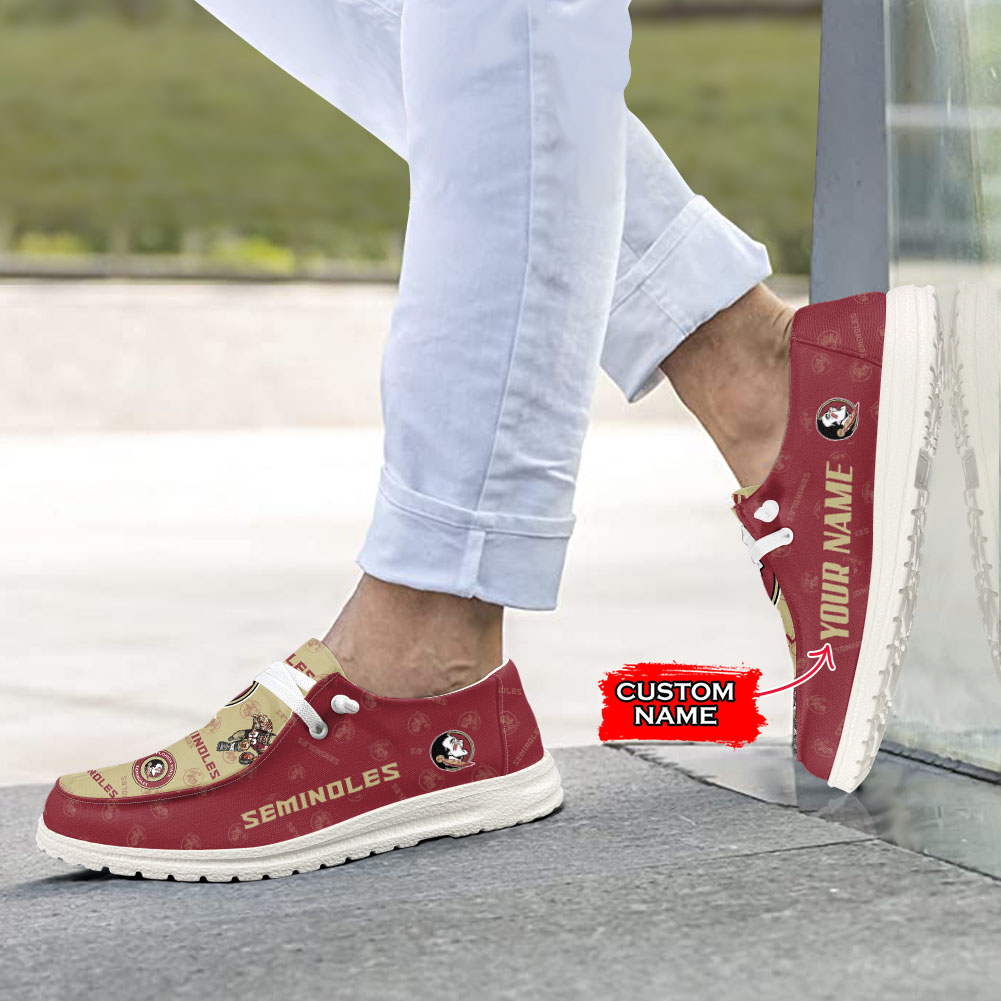 Florida State Seminoles H-D Shoes Wally Herren-Slipper zum Schnüren für Männer und Frauen