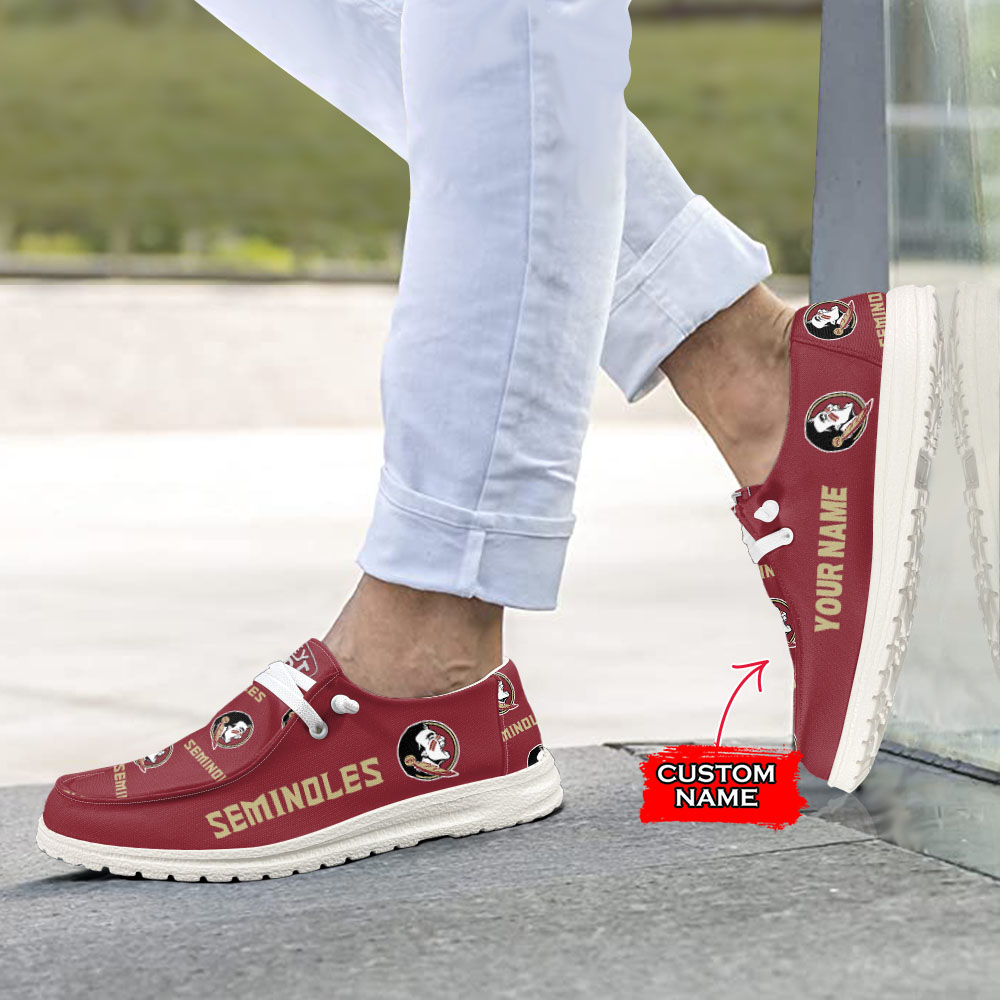 Florida State Seminoles H-D Shoes Wally Herren-Slipper zum Schnüren für Männer und Frauen