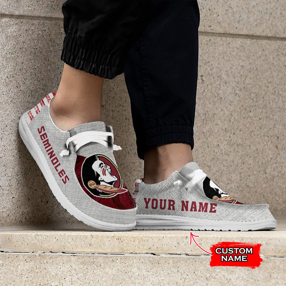 Florida State Seminoles personalisierte H-D-Sportschuhe – individuelles Namensdesign
