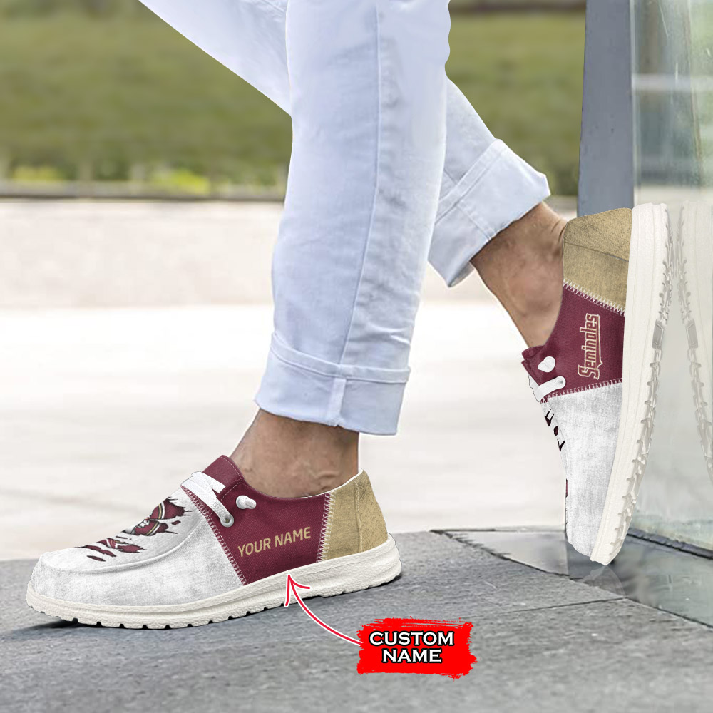 Florida State Seminoles personalisierte H-D-Sportschuhe – individuelles Namensdesign