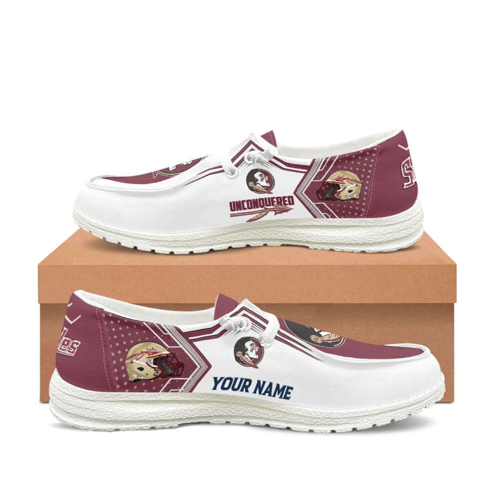 Florida State Seminoles personalisierte H-D-Sportschuhe – individuelles Namensdesign