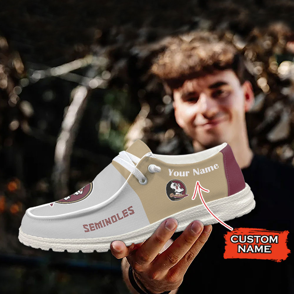 Florida State Seminoles personalisierte H-D-Sportschuhe – individuelles Namensdesign