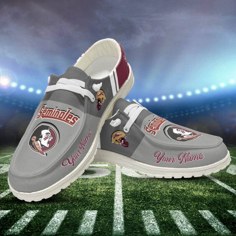 Florida State Seminoles personalisierte H-D-Sportschuhe – individuelles Namensdesign