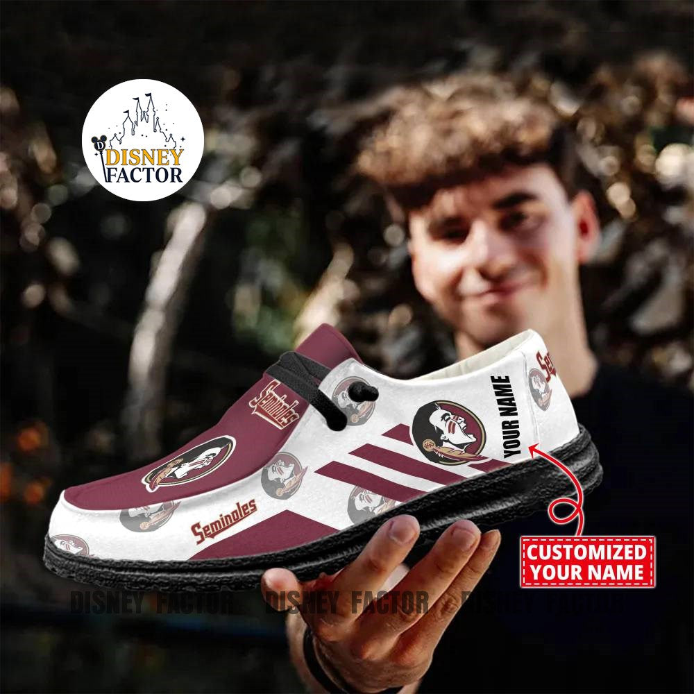 Florida State Seminoles personalisierte H-D-Sportschuhe – individuelles Namensdesign