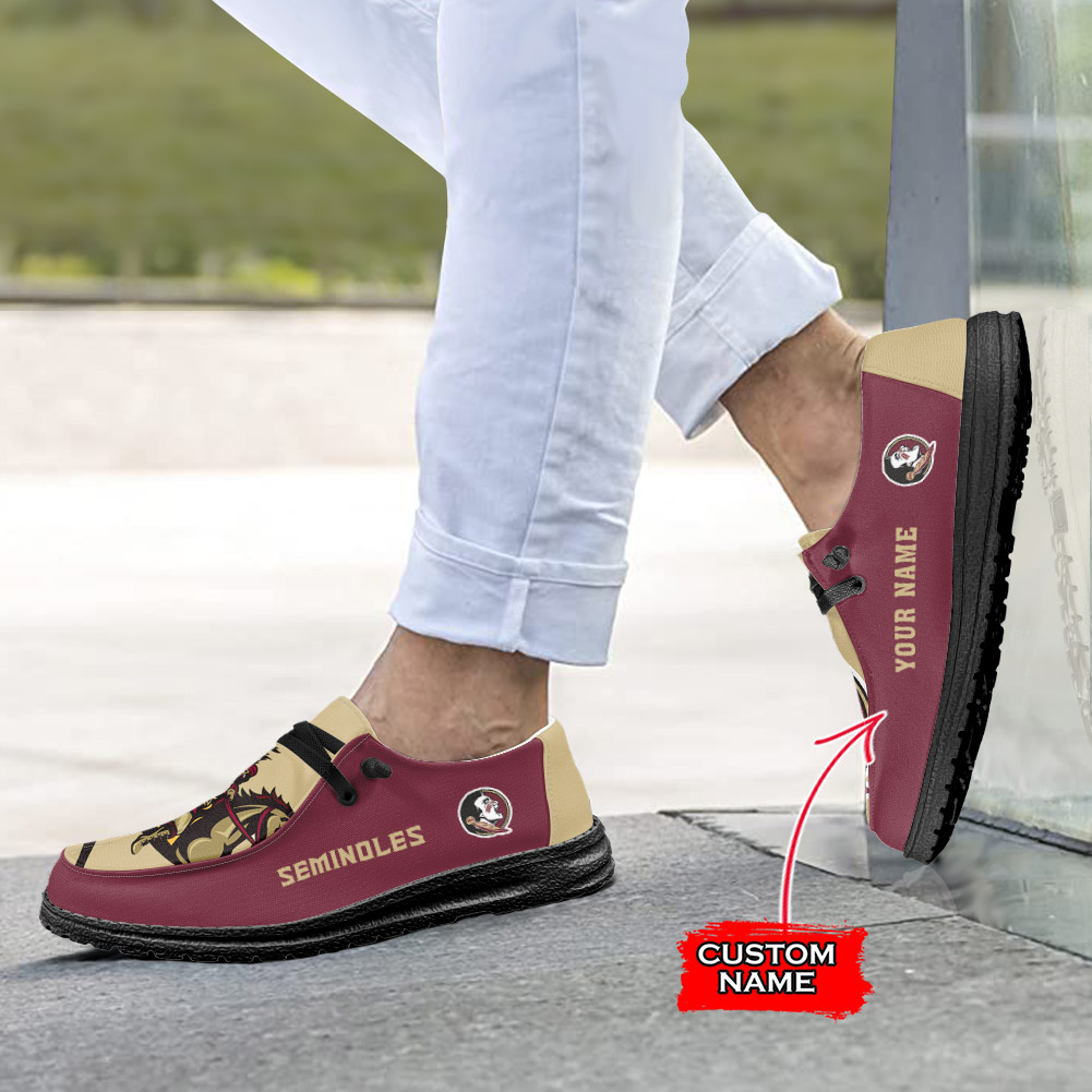 Florida State Seminoles personalisierte H-D-Sportschuhe – individuelles Namensdesign